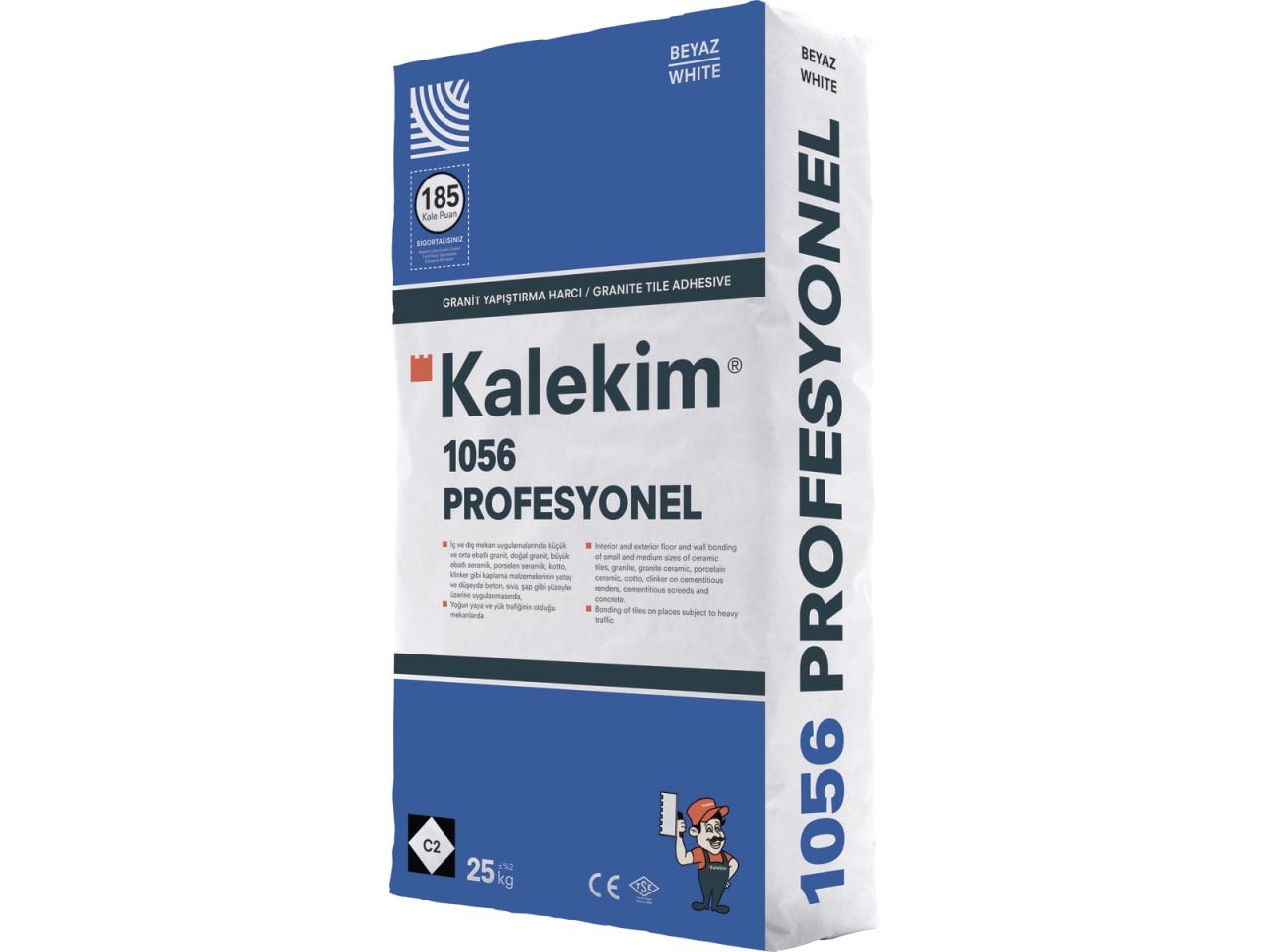 Seramik Yapıştırıcı ve Derz - KALEKİM PROFESYONEL   1056 (GRİ) GRANİT YAP. | Akpınarlar