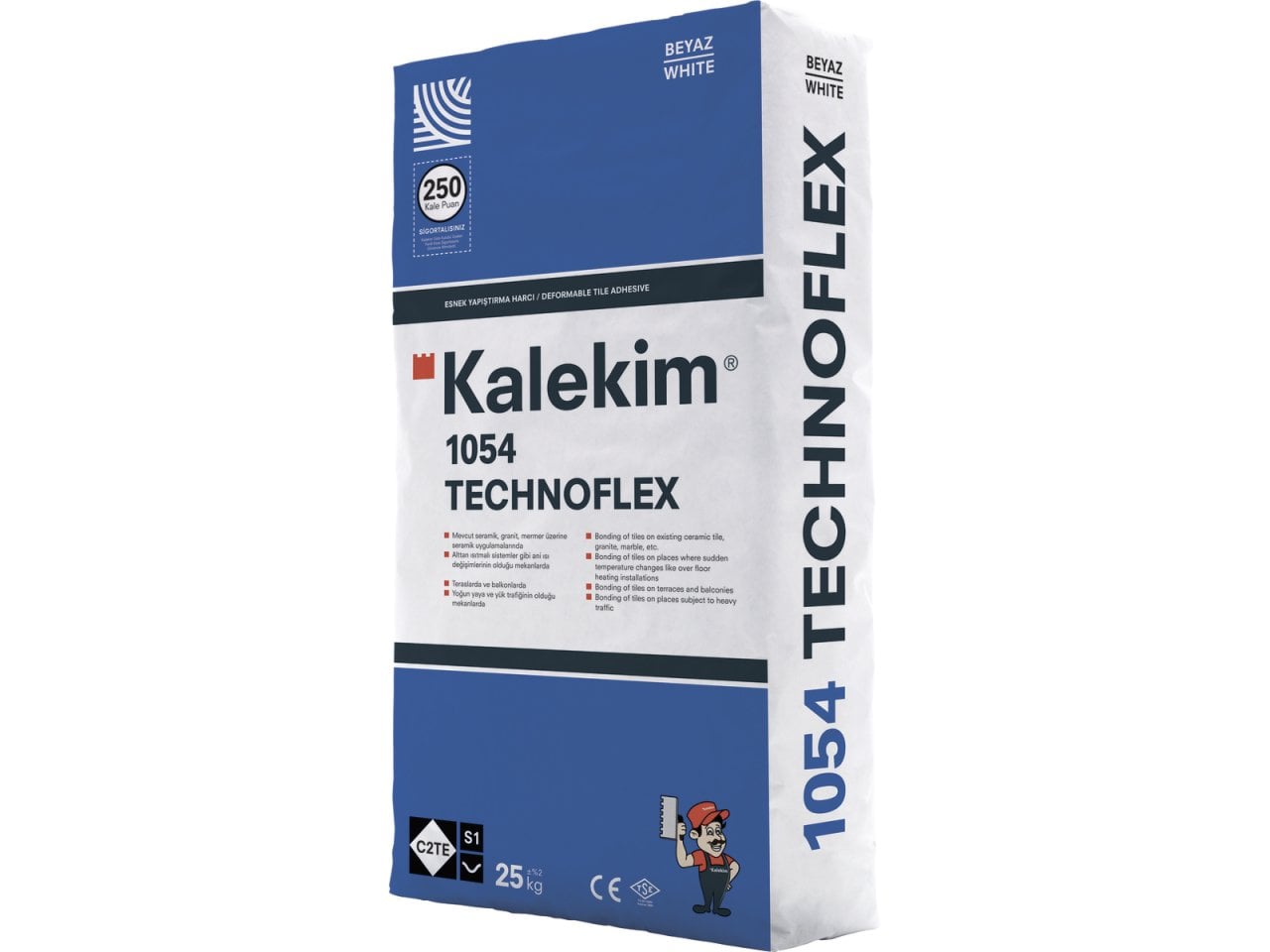 Seramik Yapıştırıcı ve Derz - KALEKİM TECHNOFLEX  1054 (BEYZ) ESNEK YAP HARC | Akpınarlar