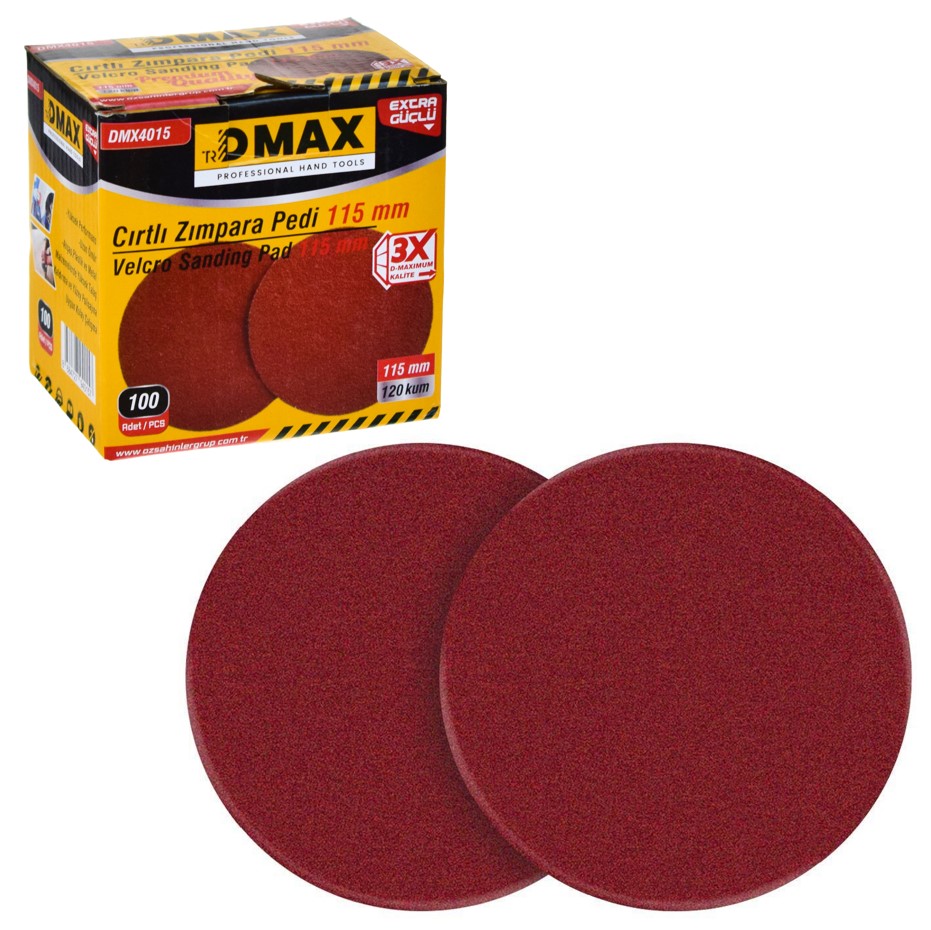 Kum Zımpara - DMAX CIRTLI ZIMPARA 180MM 120 KUM DMX4020 | Akpınarlar
